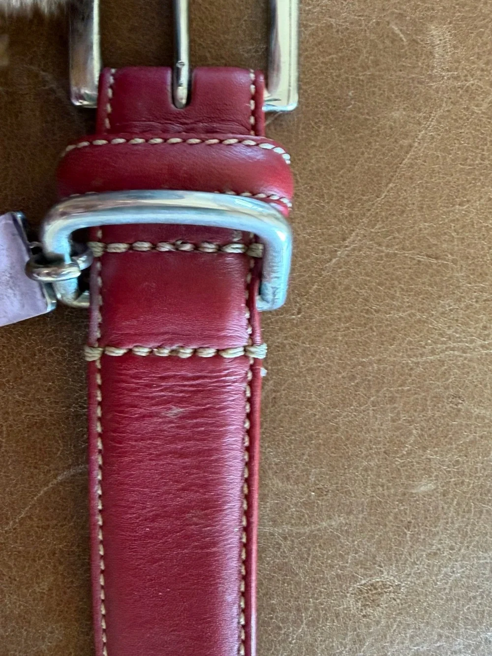 Vintage Coach red dog collar